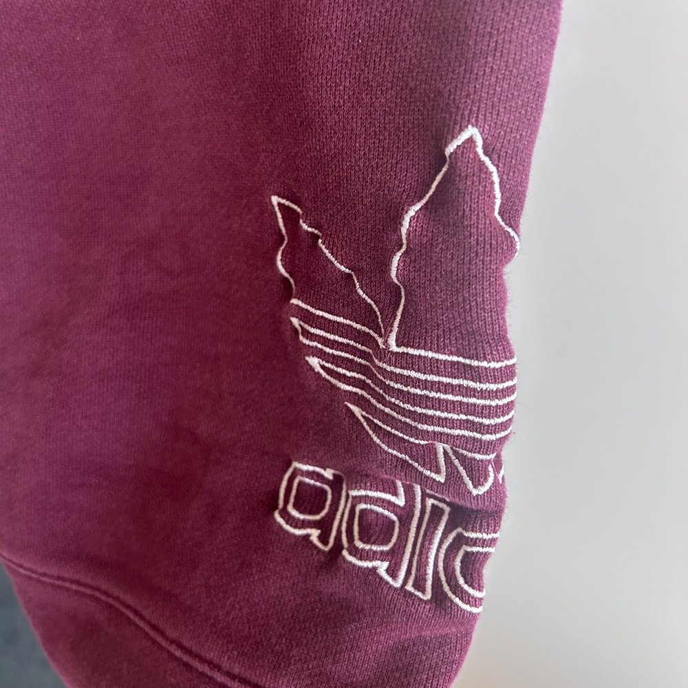 adidas Purple Jogger Sweatpants with White 3-Stripes - Picture 2 of 10